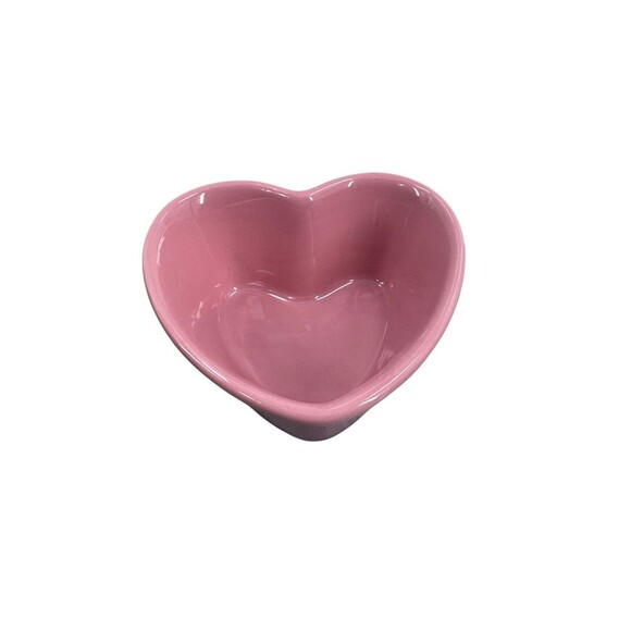 Chantal RED Heart Shaped 1 Cup Baking Dish - W/ 1 Pink & 1 Red 7oz Heart Dish - Picture 13 of 16